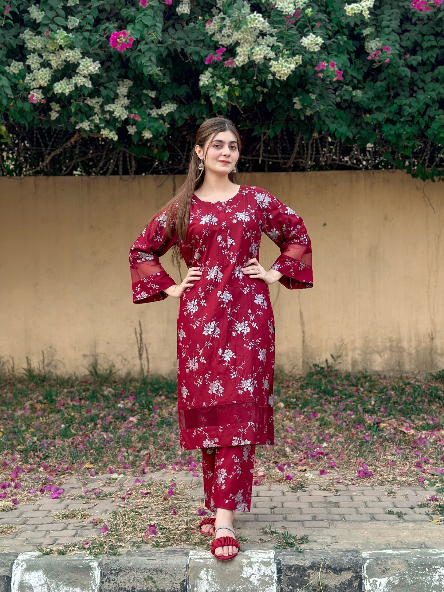 Blossom Maroon 2pice