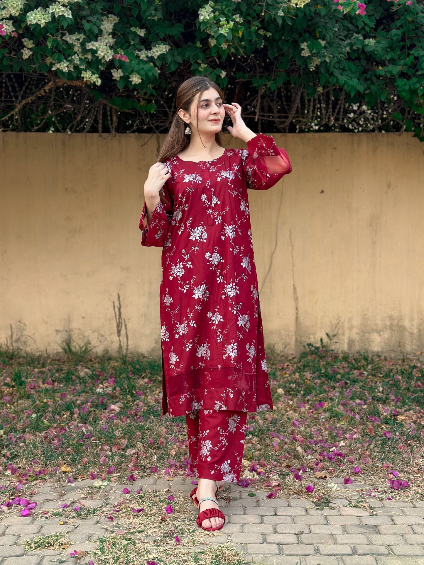 Blossom Maroon 2pice