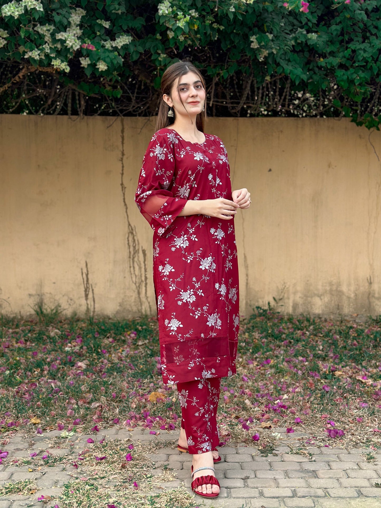 Blossom Maroon 2pice