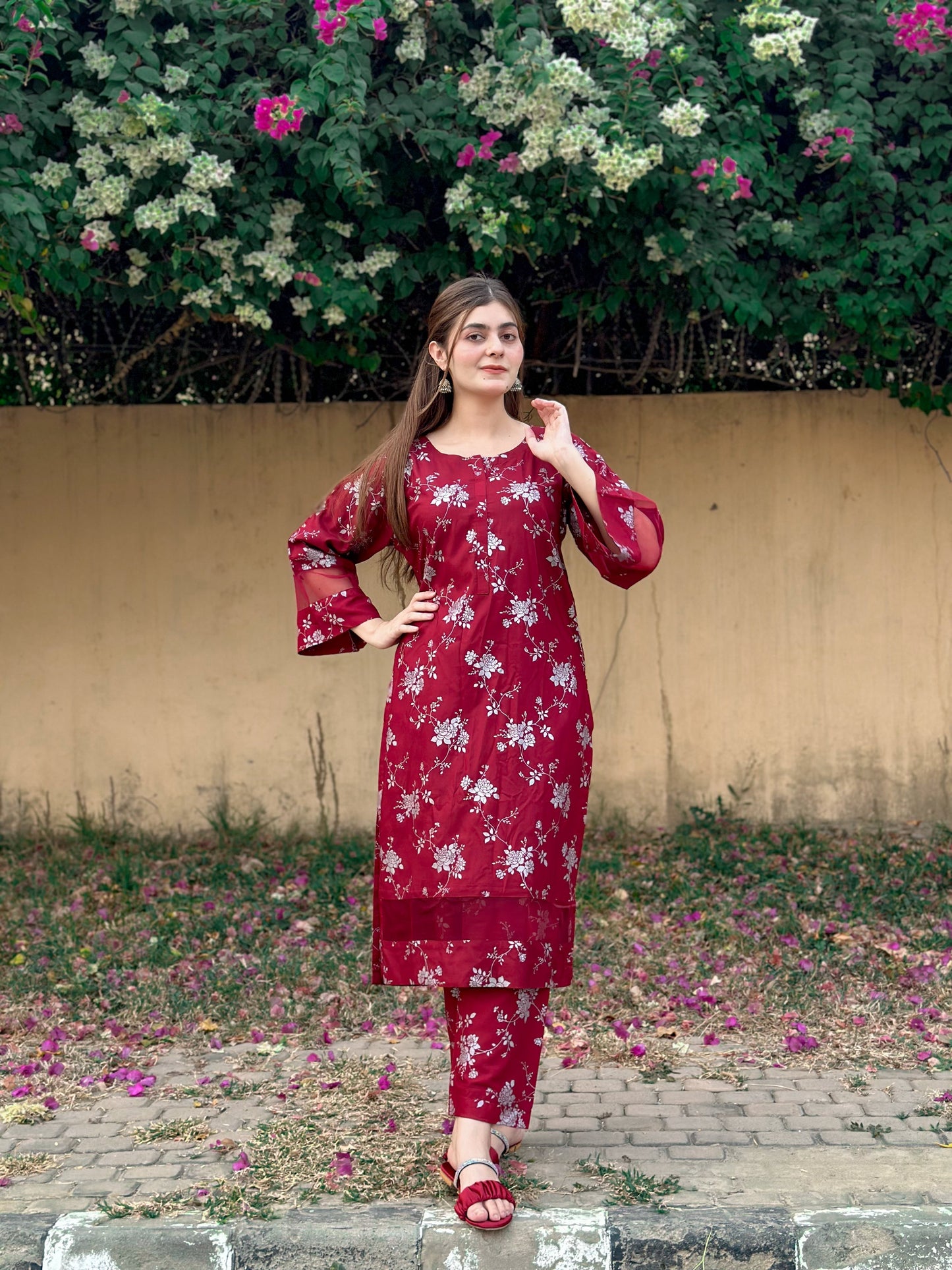 Blossom Maroon 2pice
